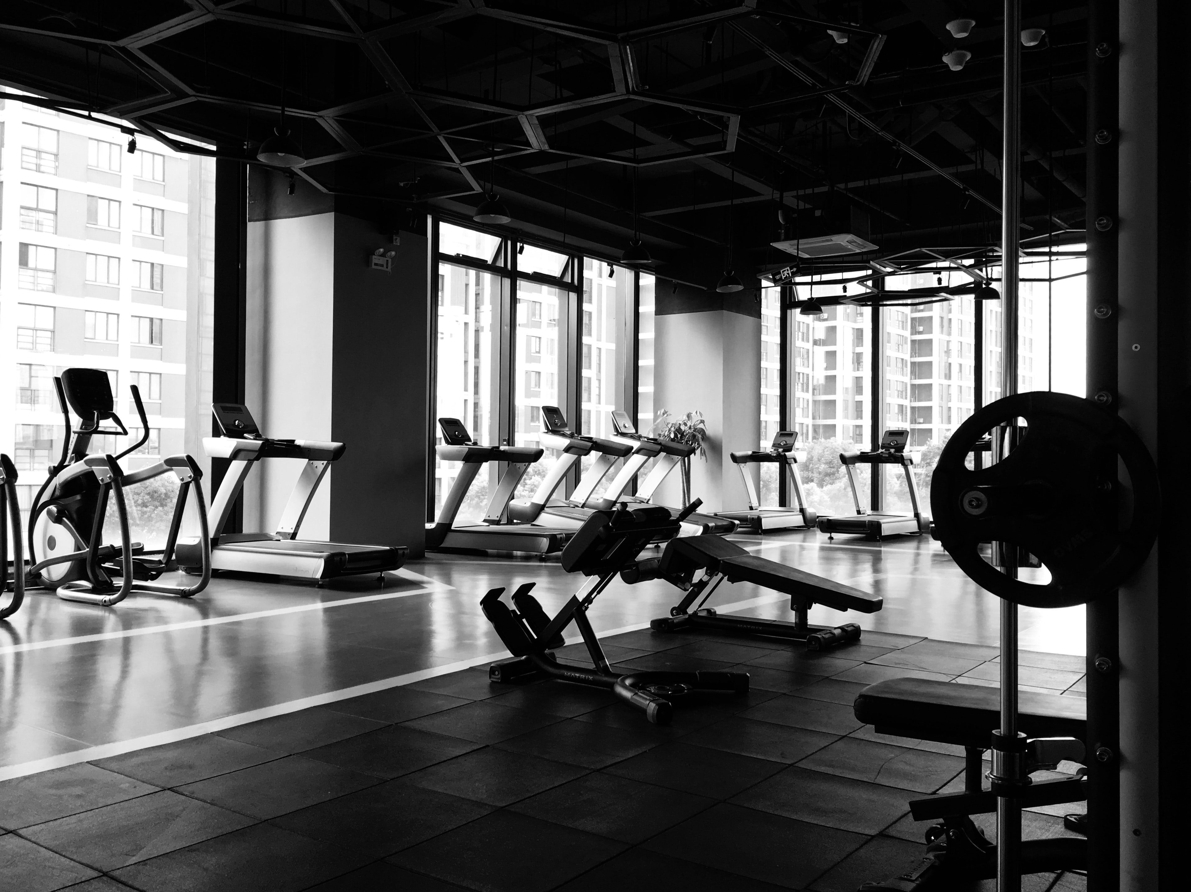 Bild på ett gym
